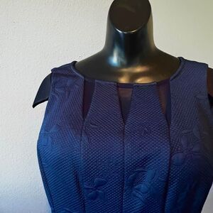 Summer casual dress up  Blue dress Aline skirt 14 Roz &Ali